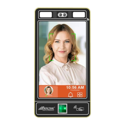 Realtime Pro 1700F | 20000 Face, Finger, Card, PIN Attendance Machine | WiFi LAN Access| Weatherproof