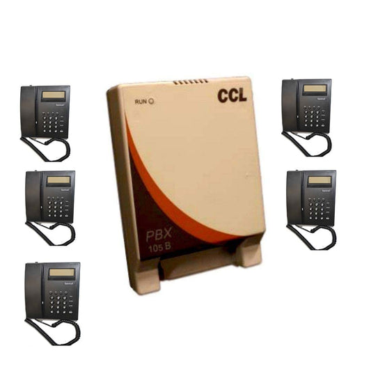 Combo-CN134 CCL 105 Epabx with Beetel C51 Caller id Phones 5 nos