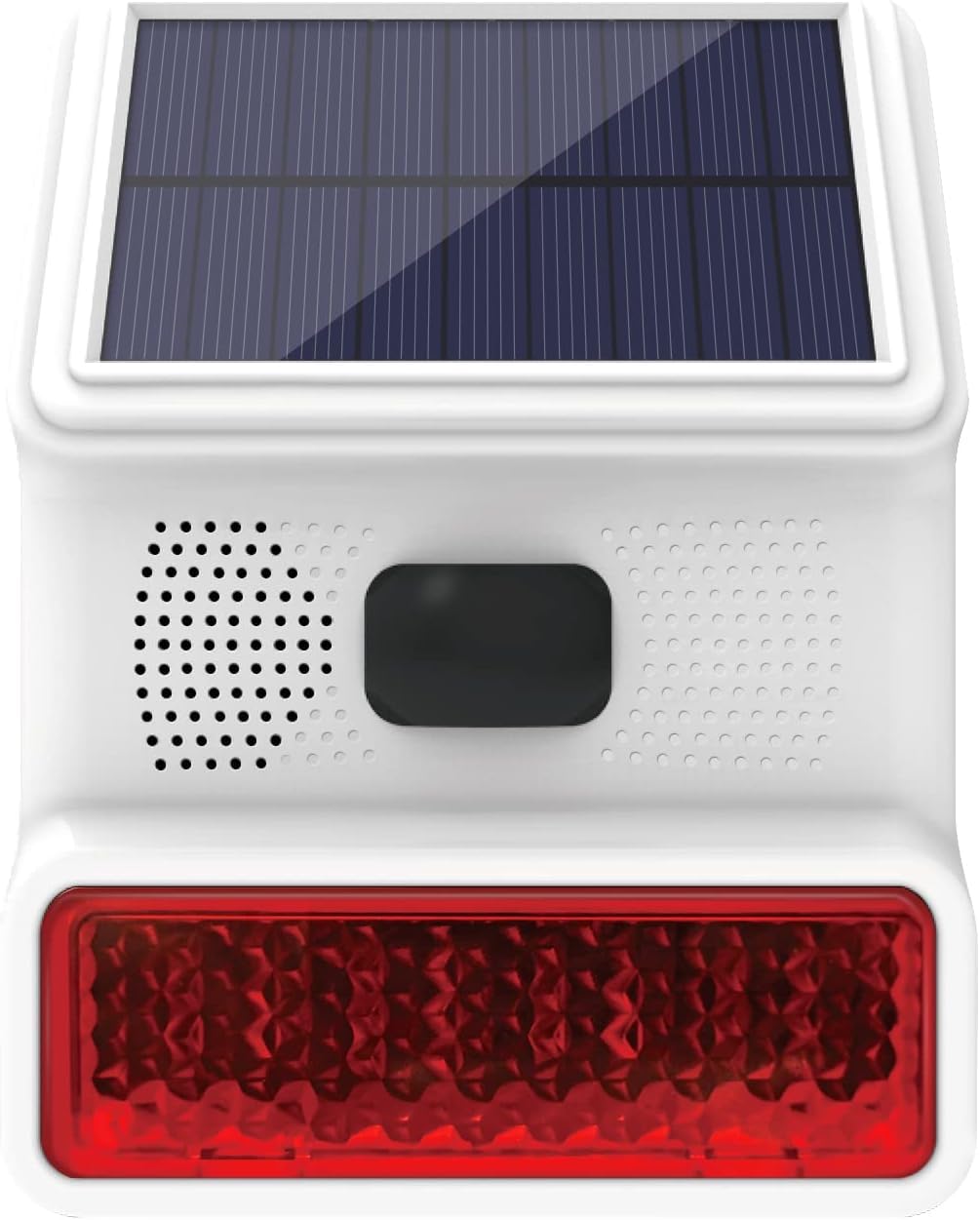 SRSOL-43 Wireless Solar Alarm Siren, 433MHz Wireless Outdoor Siren, Solar Outdoor Siren with LED Flashing Light Function, Support Wireless Alarm System