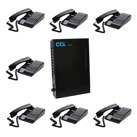 Combo-CN54 Copper Connections CCL 108 EPABX with 7 PC BEETEL C11 Phones