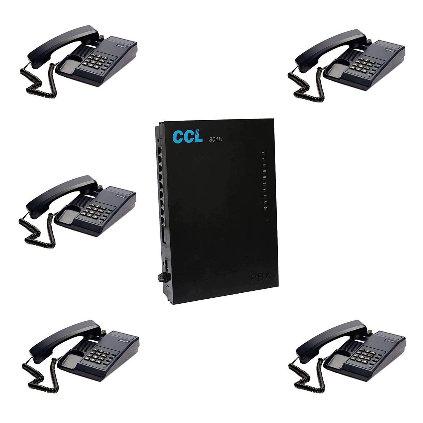 Combo-CN145 Copper Connections CCL 108 EPABX with 5 PC BEETEL C11 Phones
