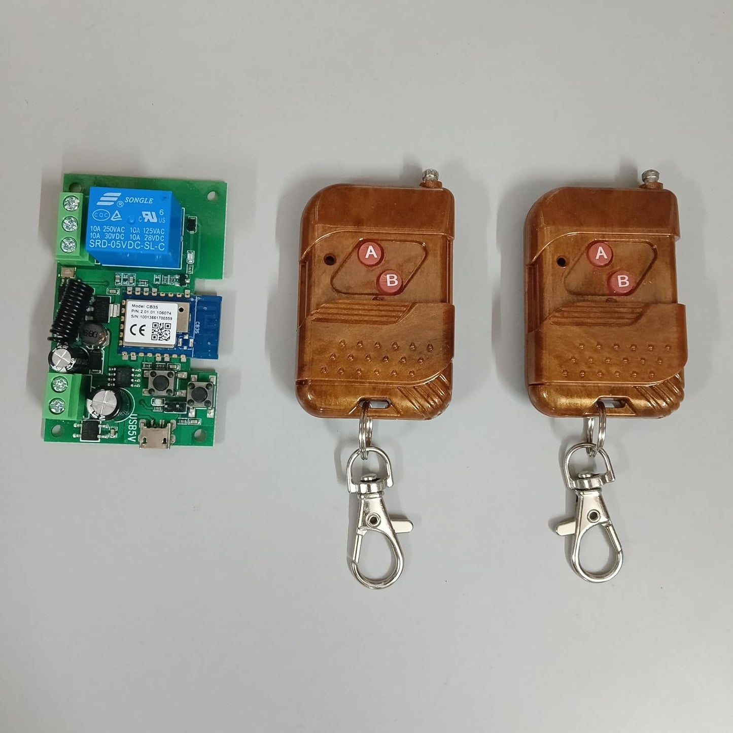 Combo-CN246 Tuya wifi Switch Smart 1CH Relay Module DC 5V-12V with 2 Remotes
