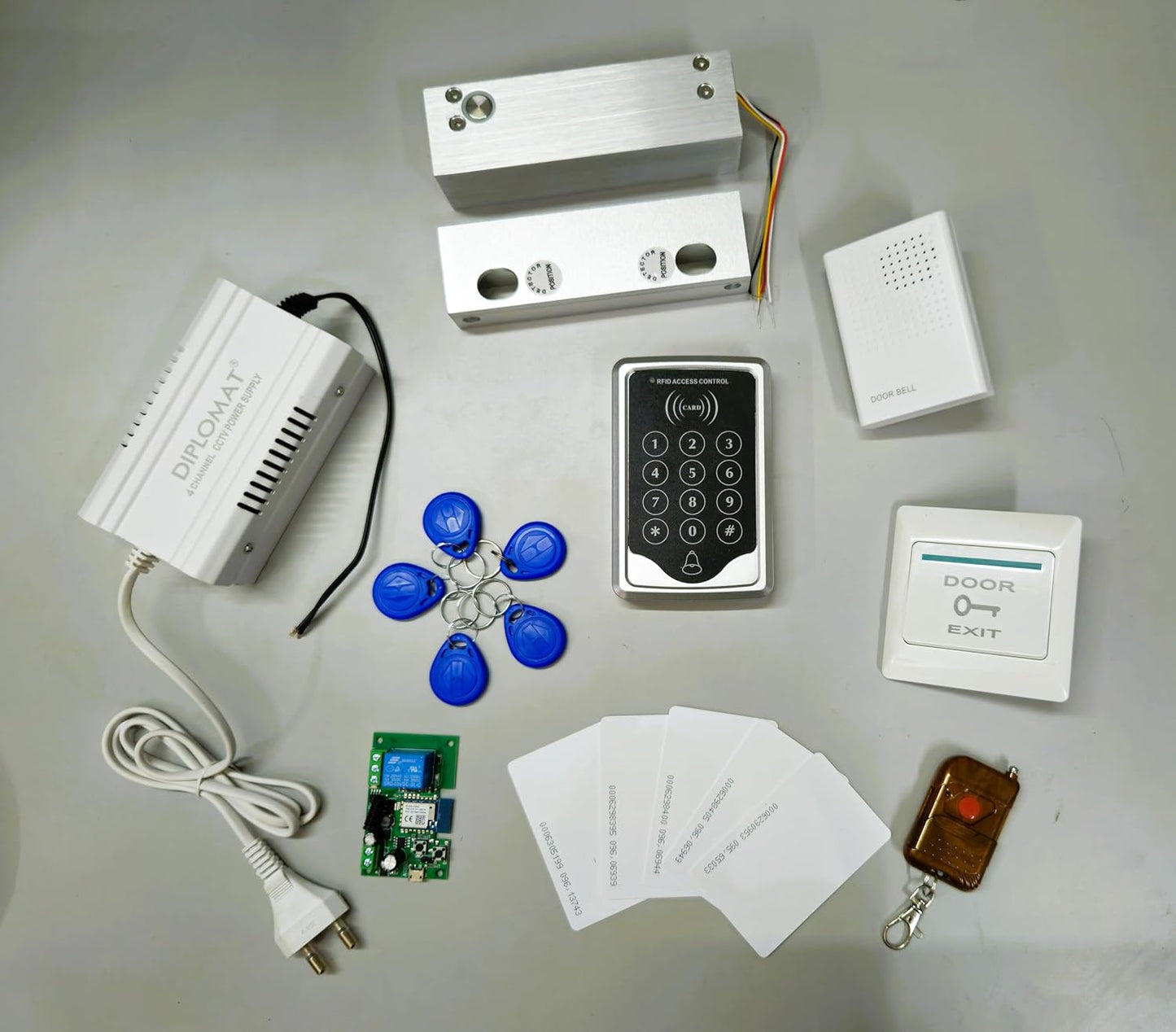 Combo-CN23 Card Access Control + Fully Frameless Glass Drop with WiFi Circuit