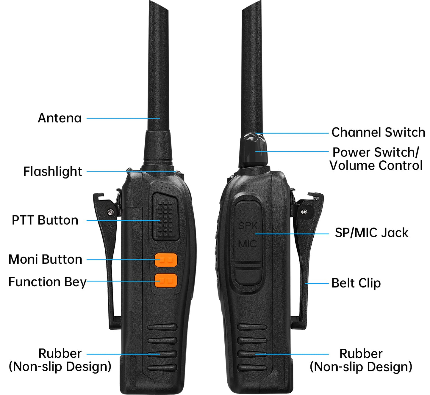 BF-888S BAOFENG Smarthome Walkie Talkie 5Km Long Range Two-Way Portable CB Radio BF-888S Portable Two-Way Radio with 16 Channel Walkie Talkie for Kids