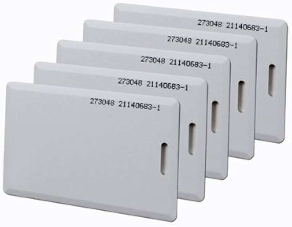 THK-125 Set of 150 LF RFID Clamshell Thick Smart Cards for TIME ATTENDANCE OR Access Control System Having RFID