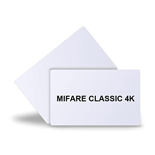 MFC-1K Mifare Classic 4K RFID Smart Card NFC Chip 13.56Mhz Ic Hotel Key Card (Pack of 10)