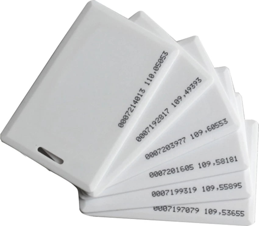 THK-125 Set of 150 LF RFID Clamshell Thick Smart Cards for TIME ATTENDANCE OR Access Control System Having RFID