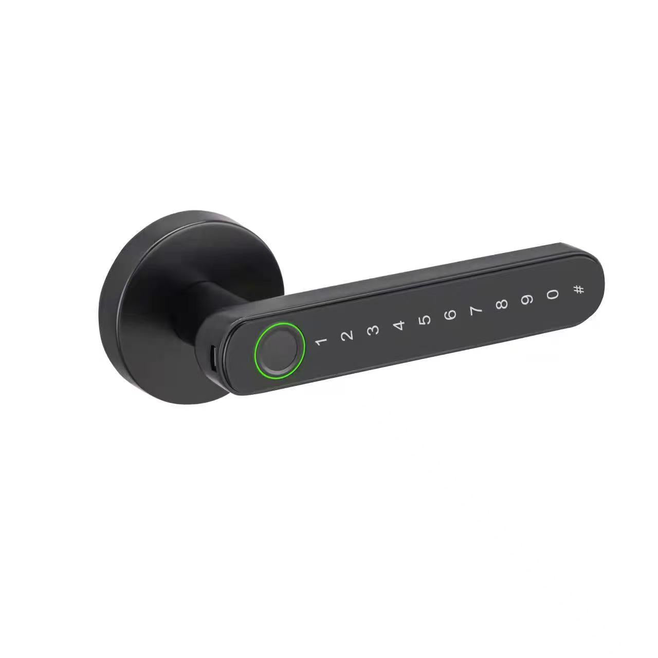 FPHL-900 Navkar Systems Intelligent Tuya App Handle Fingerprint Lock High Security Password Electronic Smart Door Lock