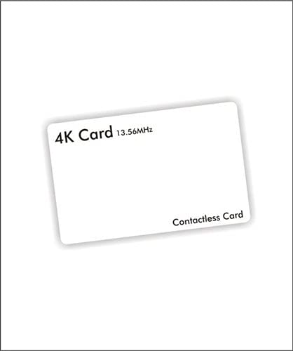 MFC-1K Mifare Classic 4K RFID Smart Card NFC Chip 13.56Mhz Ic Hotel Key Card (Pack of 10)