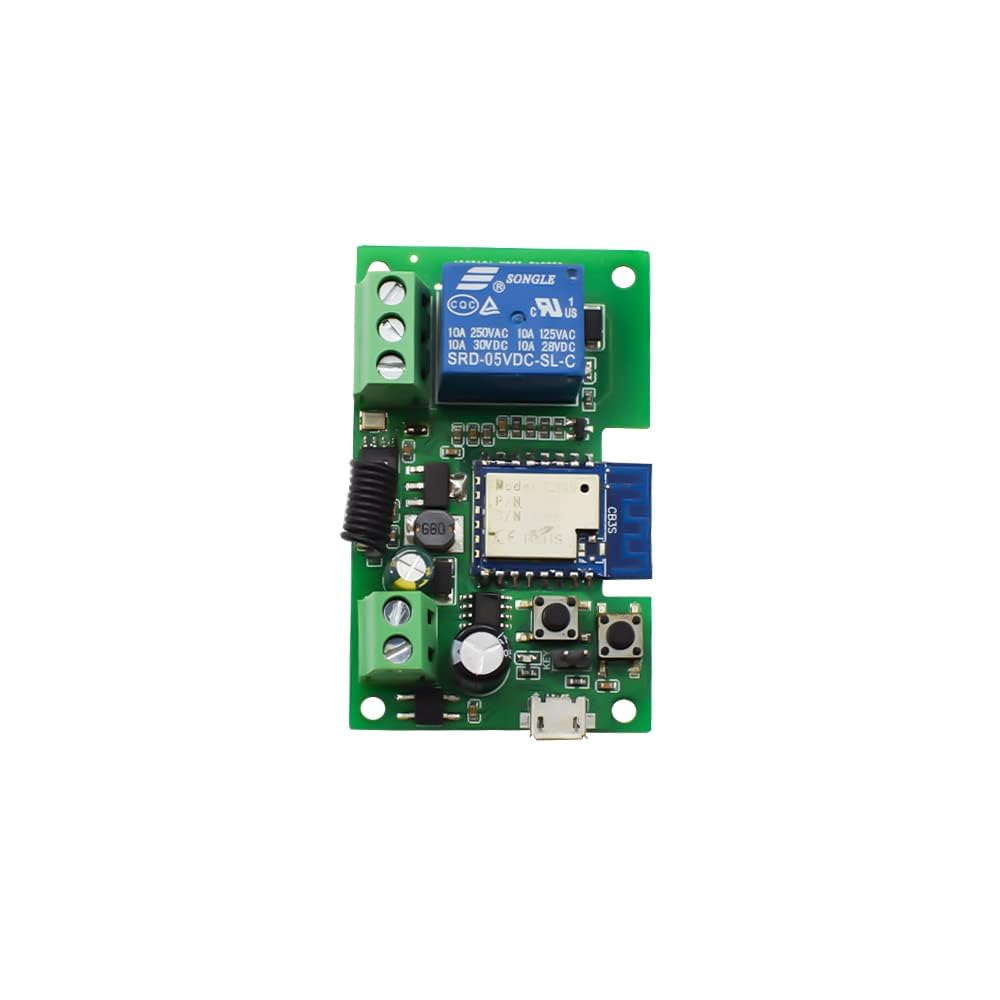 Combo-CN246 Tuya wifi Switch Smart 1CH Relay Module DC 5V-12V with 2 Remotes