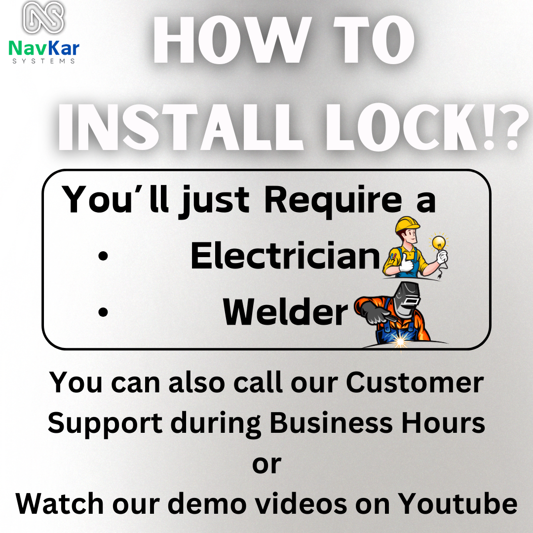 RML-8K Electronic Door Lock for House Main Metal Door, Gate, to Operate by Remote