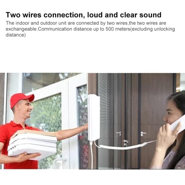 ADP-1M Audio Door Phone Supports Third Party Electronic Lock Control Works with 220 Volt AC