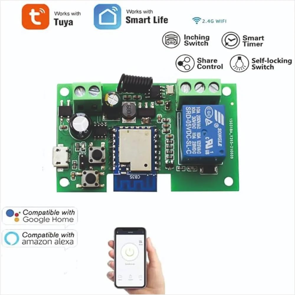 Combo-CN56 Tuya WiFi Siren with 2 remotes and 12V Power Supply (Get Alarm remotely Anywhere in The World Through Your WiFi Security System)