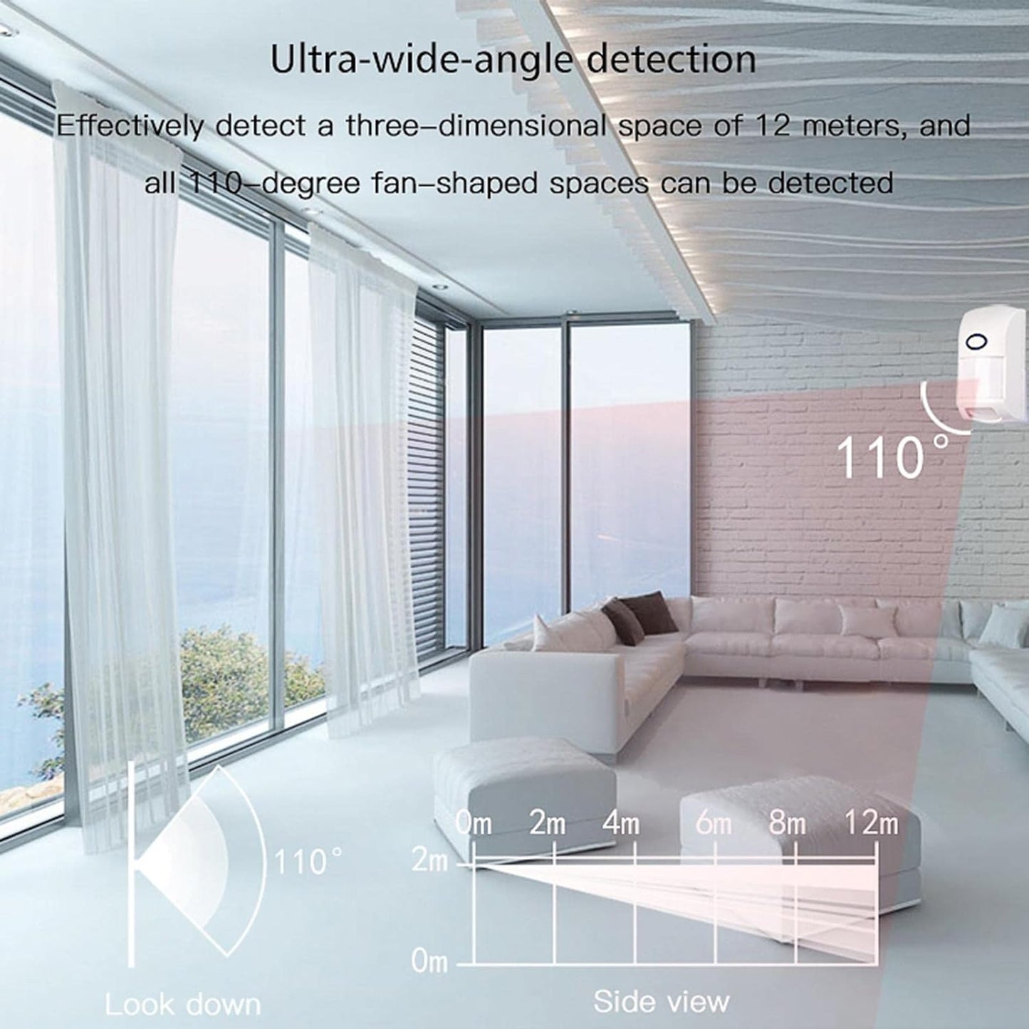Navkar Systems PIPE-10 PET Immune PIR Motion Sensor Wireless 433 MHZ