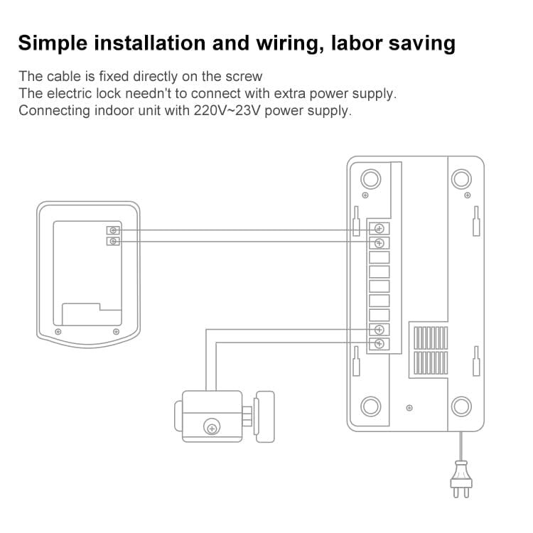 ADP-1M Audio Door Phone Supports Third Party Electronic Lock Control Works with 220 Volt AC