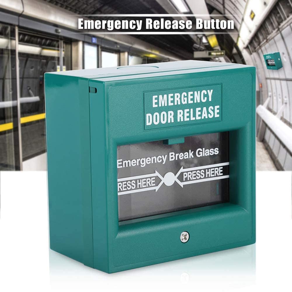 GBS-44 Emergency Door Release Glass Break Alarm Button Fire Alarm Swtich Break Glass Exit Release Switch