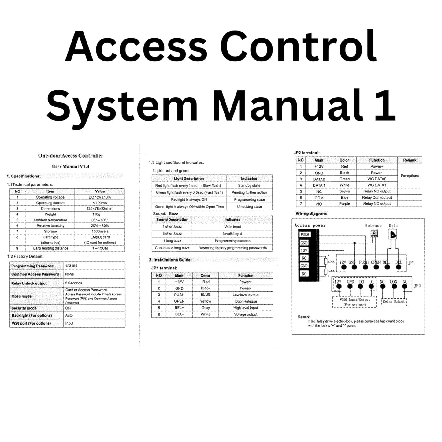 NAVKAR SYSTEMS RFID Pin Access Control System, Fully Frameless Glass Door Lock for Double Glass Doors 2 Nos, K80 Supply, PVC Button, Keychain Tag 10 Nos for double glass door