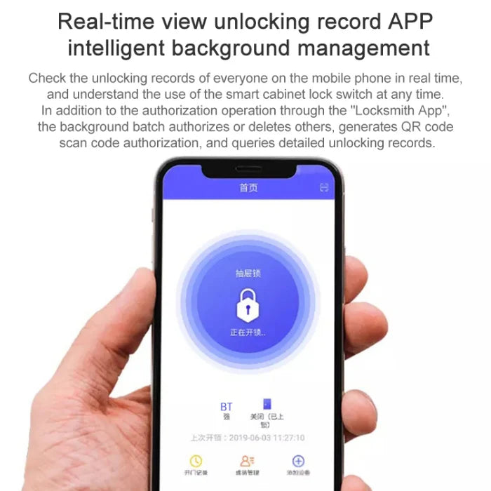 TYCL-50 T1 Bluetooth + Tuya APP Smart Drawer Lock Invisible Lock, Support Remote Control Unlocking