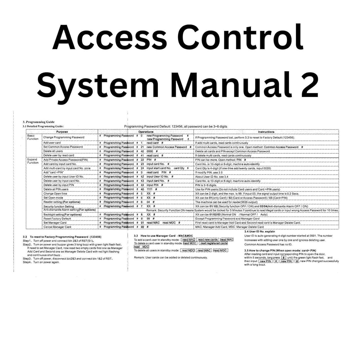 NAVKAR SYSTEMS RFID Pin Access Control System, Fully Frameless Glass Door Lock for Double Glass Doors 2 Nos, K80 Supply, PVC Button, Keychain Tag 10 Nos for double glass door