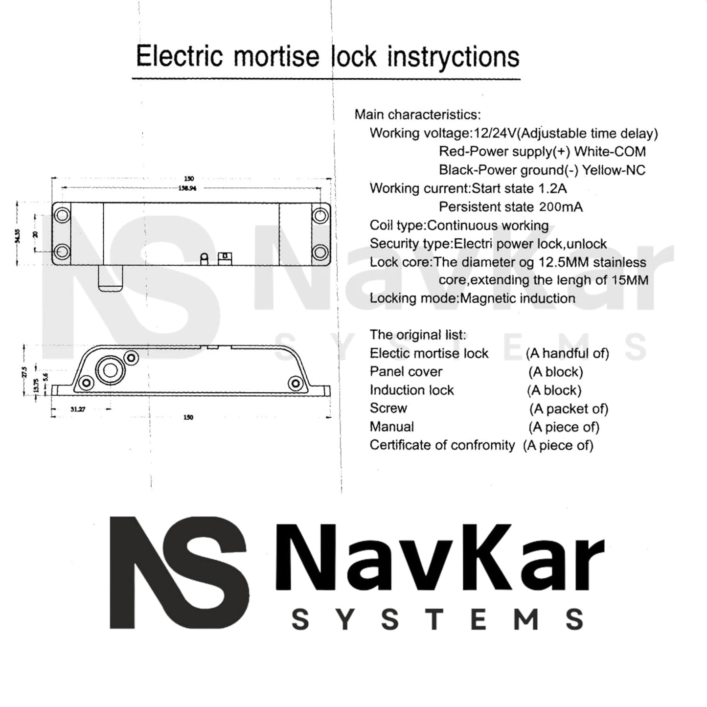 Combo-CN101 Card Access Control with Surface Mount Bolt Lock