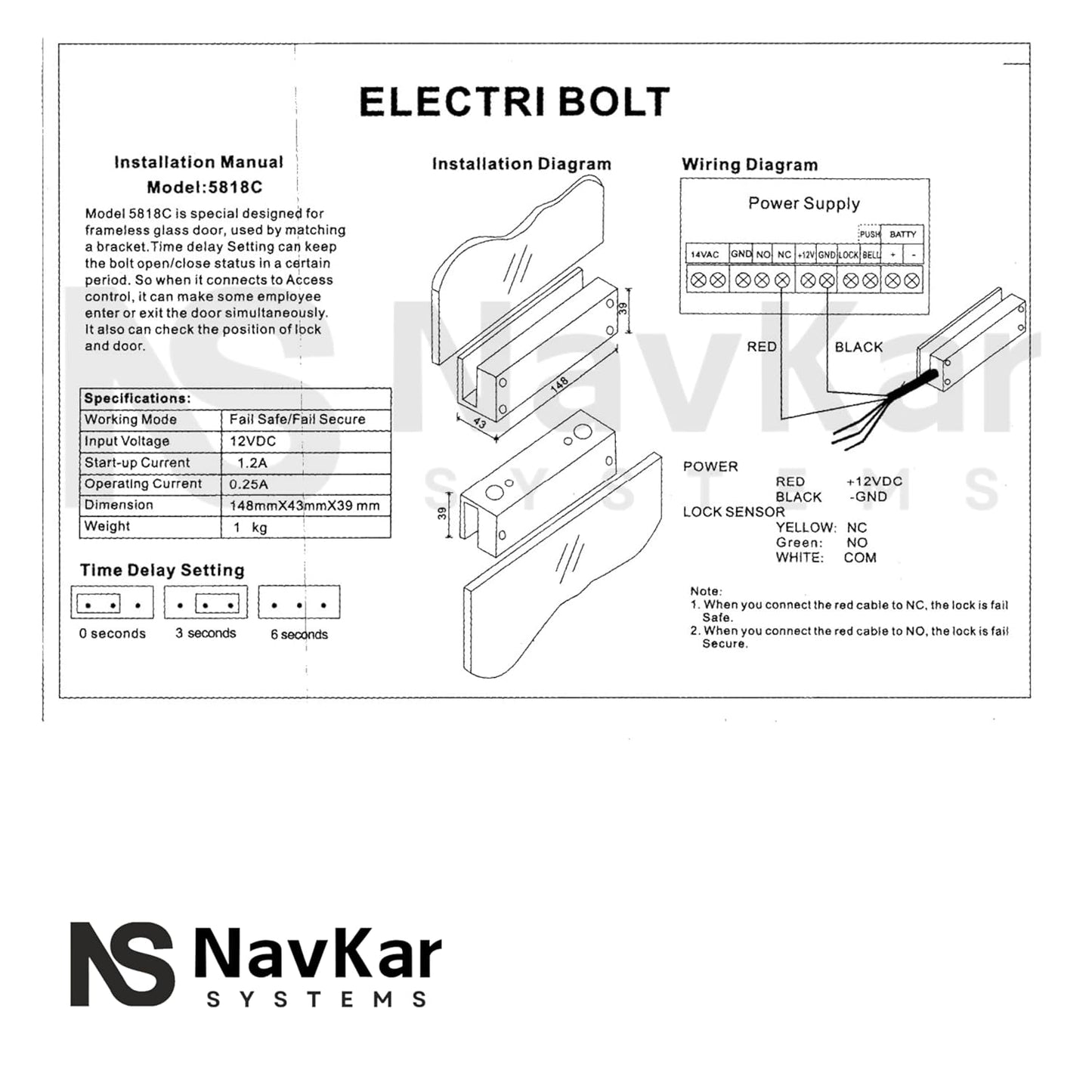 Combo-CN74 Weatherproof RFID Pin Access Control System, Fully Frameless Glass Door Lock 2 Nos, K80 Supply, PVC Button, Keychain Tag 10 Nos for Double Frameless Glass Door