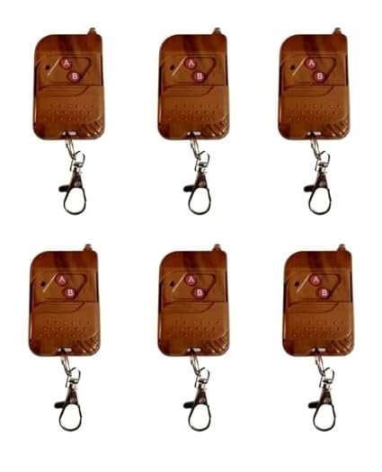 RM-BR0231 315Mhz Wireless Brown Remote with 2 Buttons-Set of 6