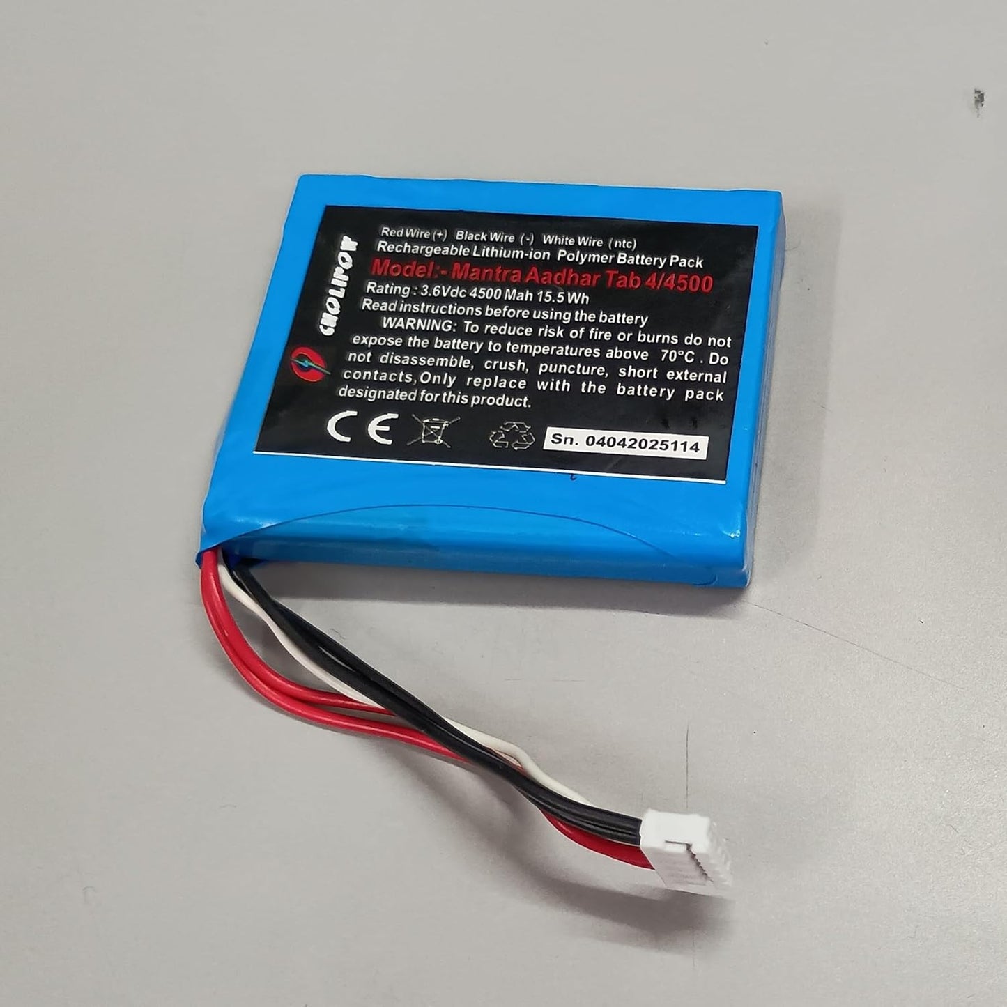 (BT-MTR) Navkar Systems Battery for Mantra Aadhar Tab