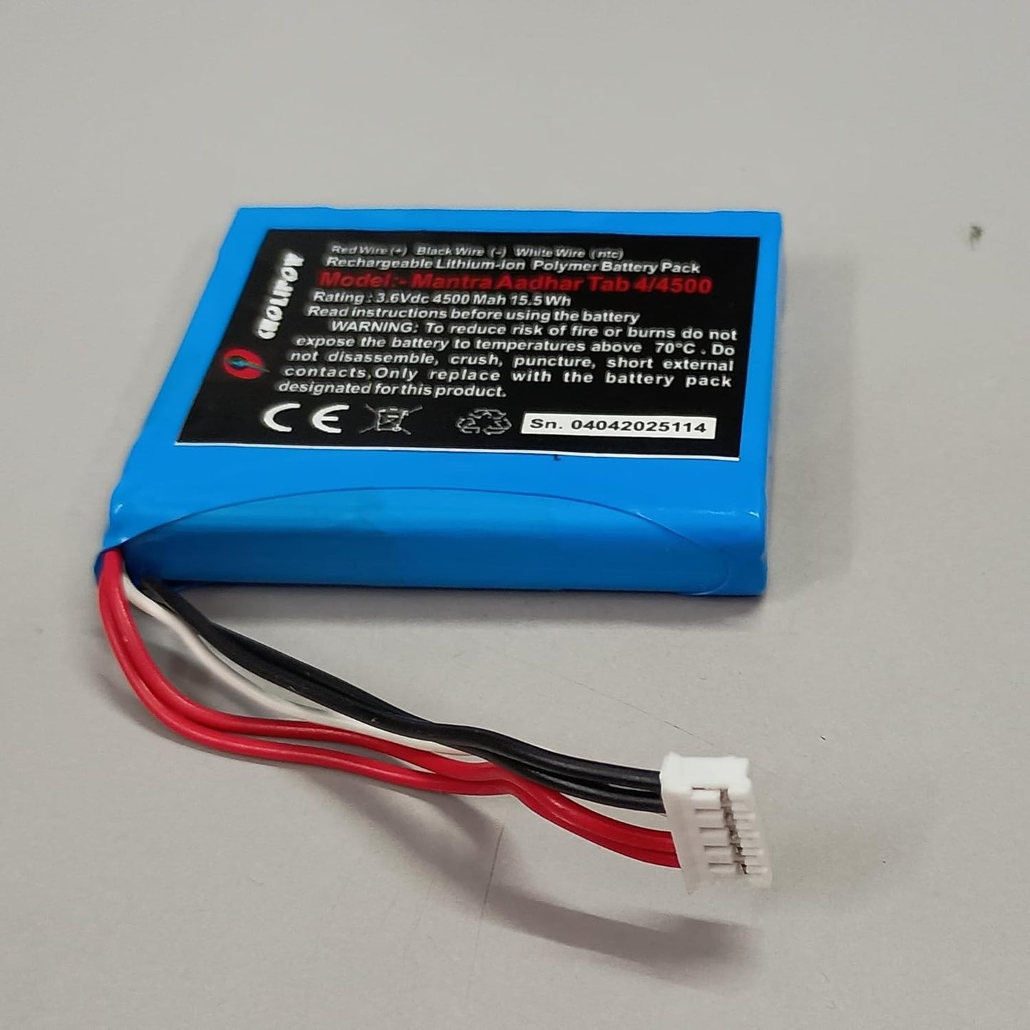 (BT-MTR) Navkar Systems Battery for Mantra Aadhar Tab