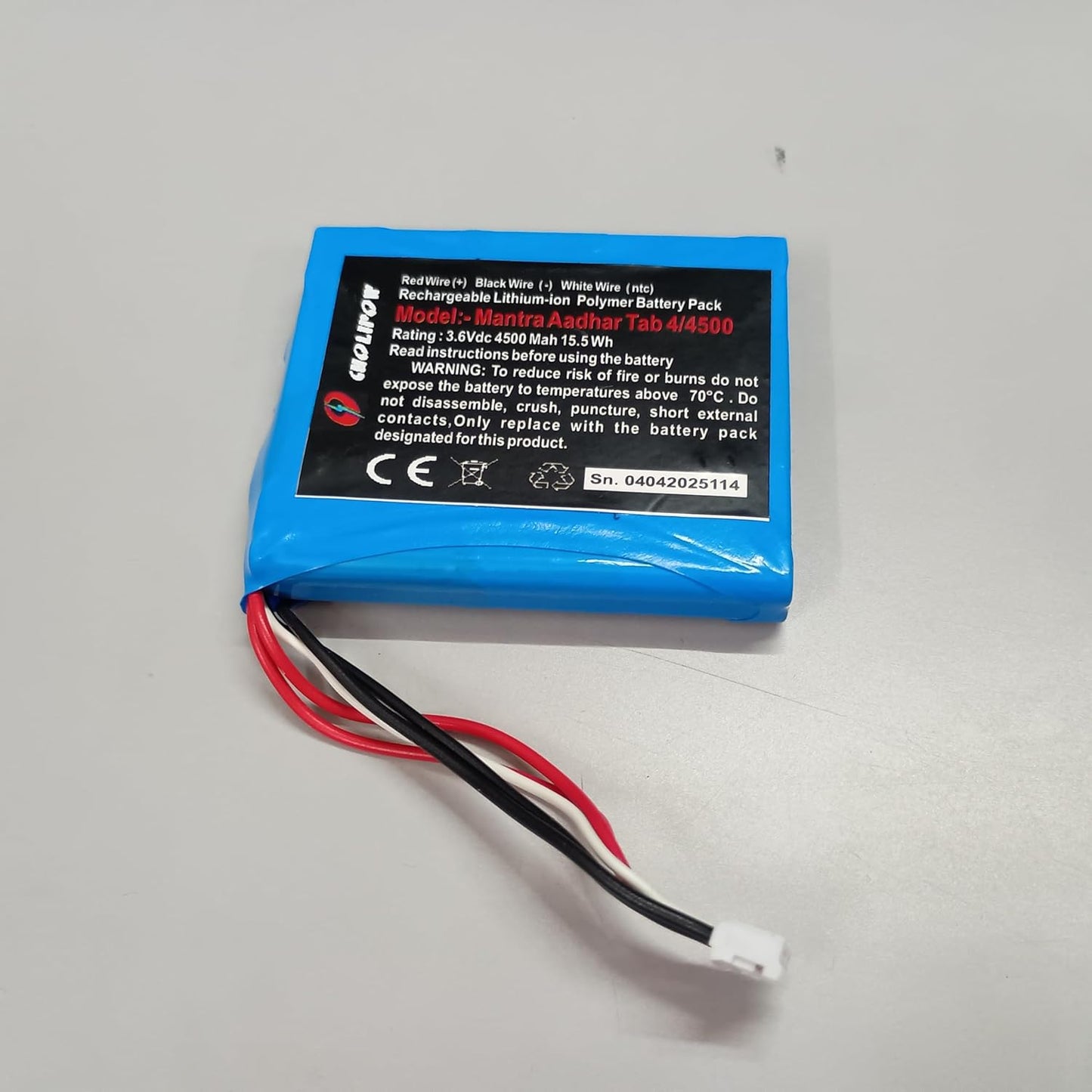 (BT-MTR) Navkar Systems Battery for Mantra Aadhar Tab