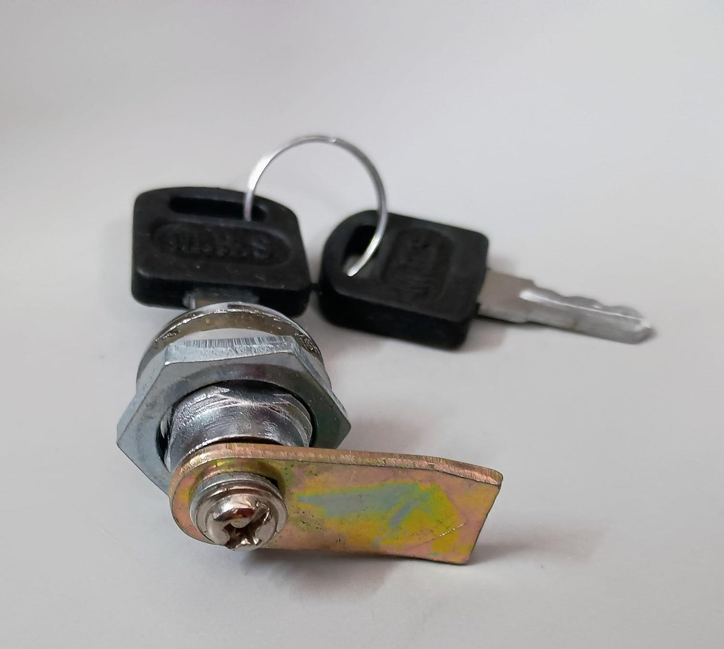 (CMLK-2K) Navkar Systems Universal CAM Lock 8 MM with 2 Keys | Powder Coated Finish | Pack of 5