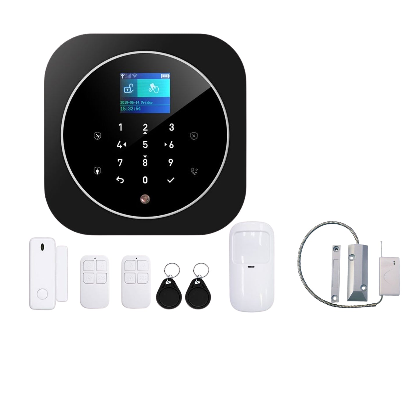 Combo-CN302 ACJ-402 WiFi GSM Security System Complete Kit with 1 Piece Wireless Shutter Sensor SH-43