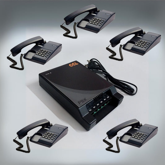 Combo-CN80  CCL 105 EPABX Intercom with Set of 5 Beetles of C11