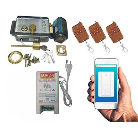 Alba Electronic Door Lock + WiFi Power Supply+3 Remote