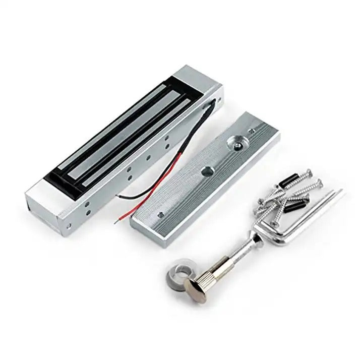 EM-602 Electro Magnetic Lock/EM Lock Single Leaf 600 LBS (Standard Size, Silver) Steel Finish
