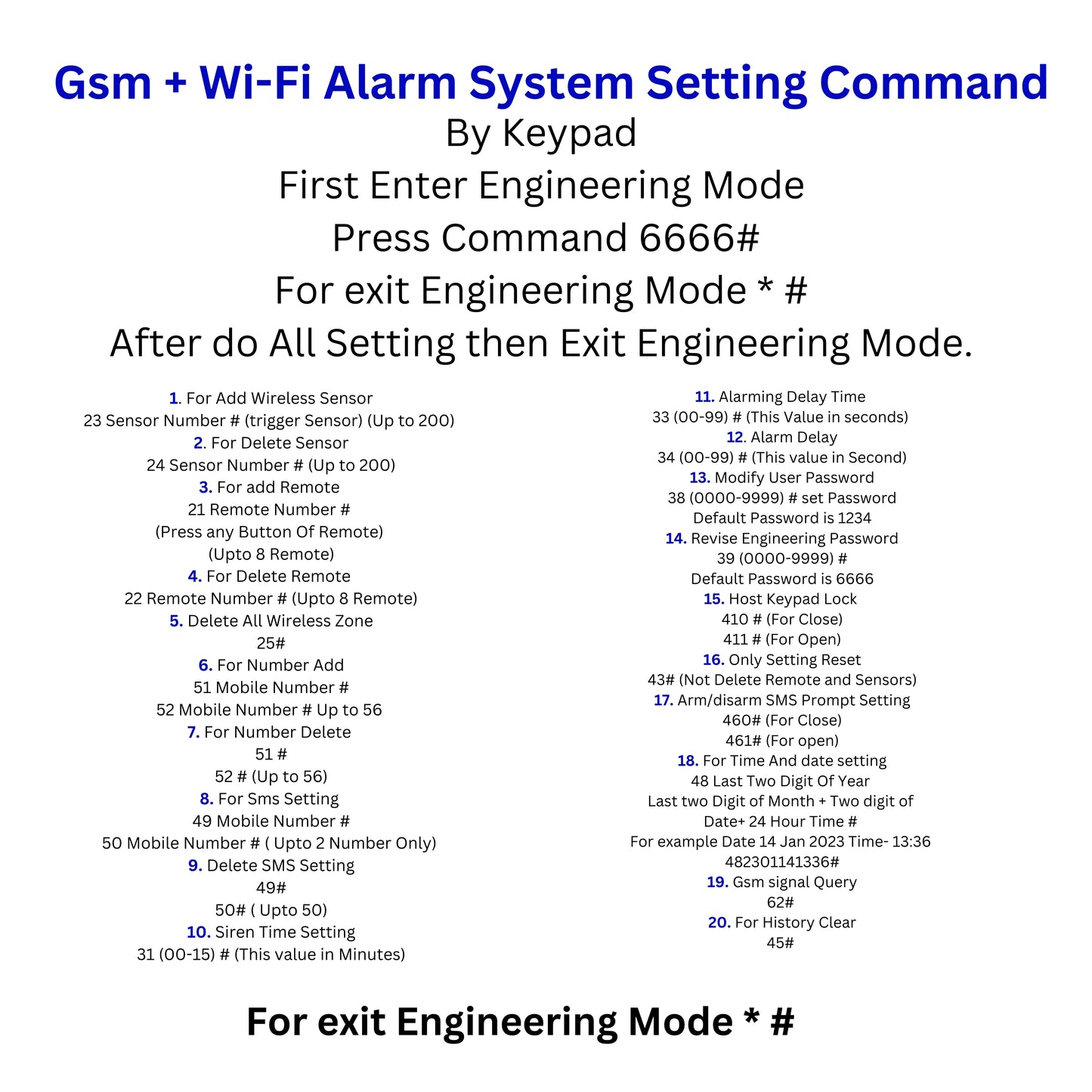 ACJ-400 GSM Based Keypad Wi-fi Security System with Autodial System For Homes, Offices & Factories