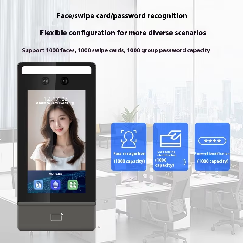 Fcac-1k Face Card Pin Weatherproof Biometric Access Control with Data Output in Pen Drive in Excel Format