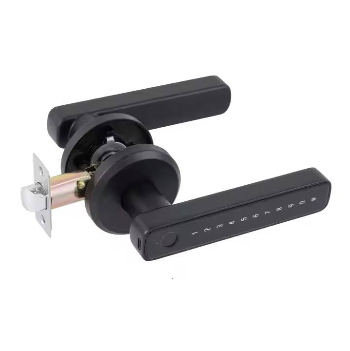 FPHL-900 Navkar Systems Intelligent Tuya App Handle Fingerprint Lock High Security Password Electronic Smart Door Lock