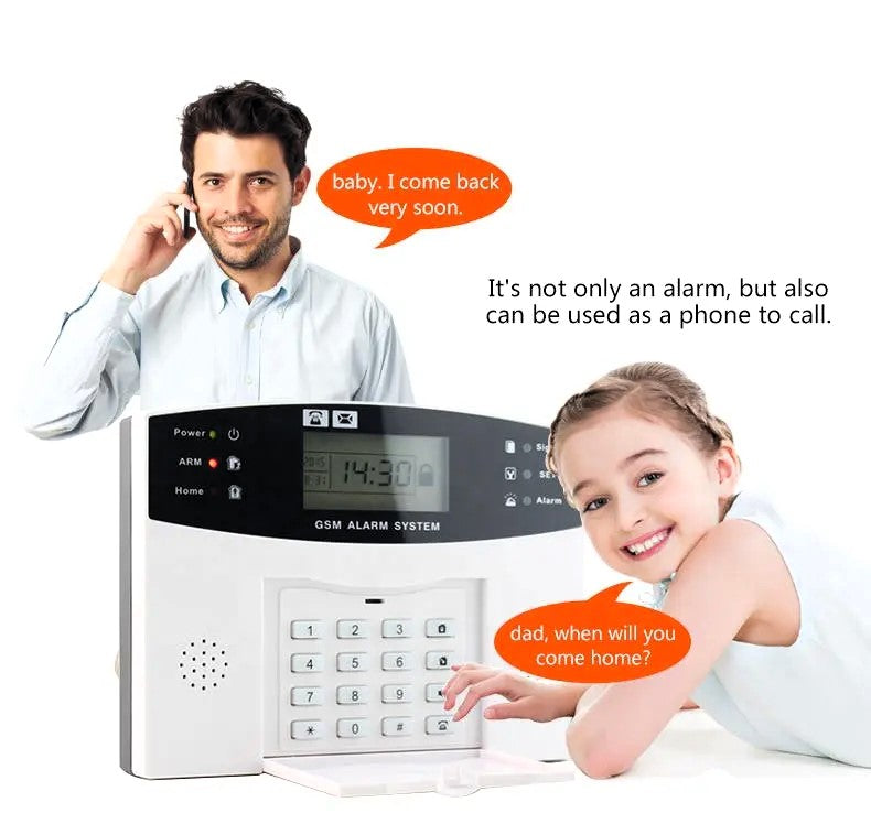 Combo-CN108 ACJ-400 Wireless GSM Security Alarm System with SMK-43 wireless Smoke Sensor