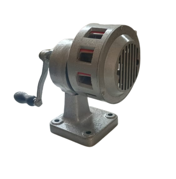 HSR-1K Hand Operated Industrial Siren Hooter For Industries, School And College, Range 1KM