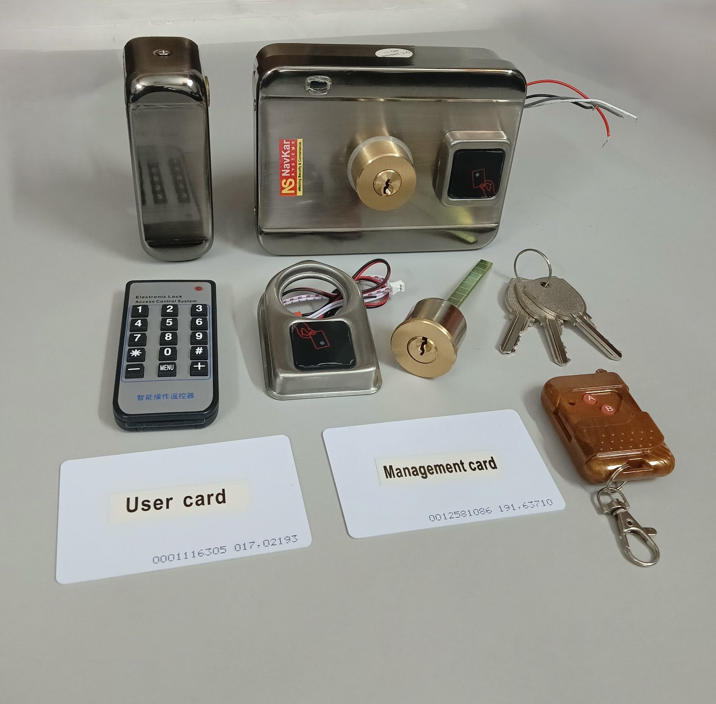 RFMT-22RM 12V Two-Way Motorised Lock with Remote Integrated with RFID