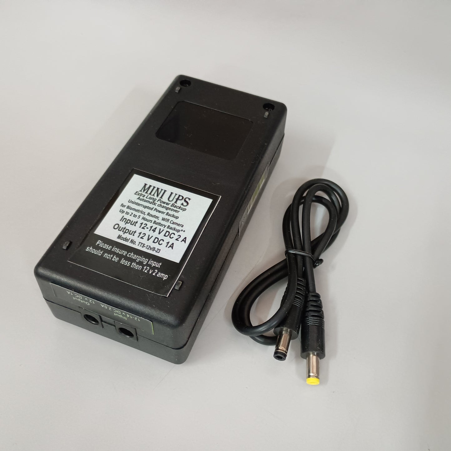 (UPS-12) Navkar Systems MINI UPS Uninterrupted Power Backup for Biometrics, Router, WiFi Camera | 2 to 5 Hours Battery Backup