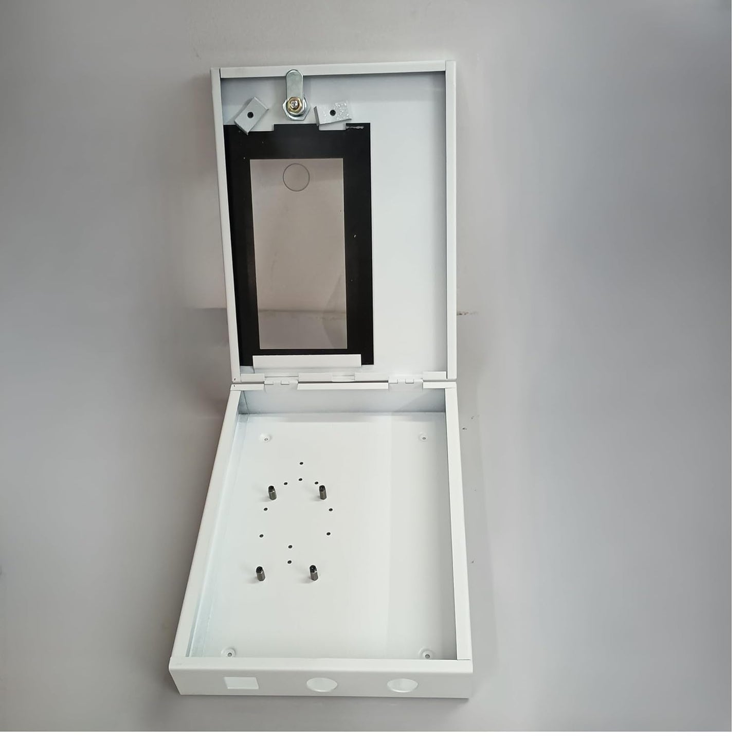 (LFPro-49) Metal Casing for Biometric Machine | Compatible with Realtime, ESSL, ZKTeco Pro Series Long Range Biometric Model | Heavy Duty Wall Mount Cabinet Enclosure for Protection & Security