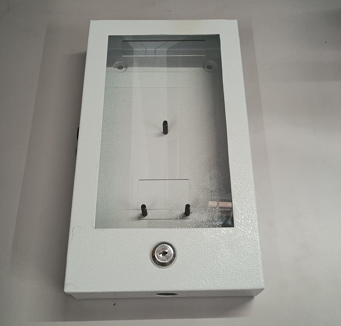 (MC-P17) Navkar Systems Metal Casing for Biometric Machine | Compatible with Realtime Pro 1700 | Heavy Duty Wall Mount Cabinet Enclosure for Protection & Security