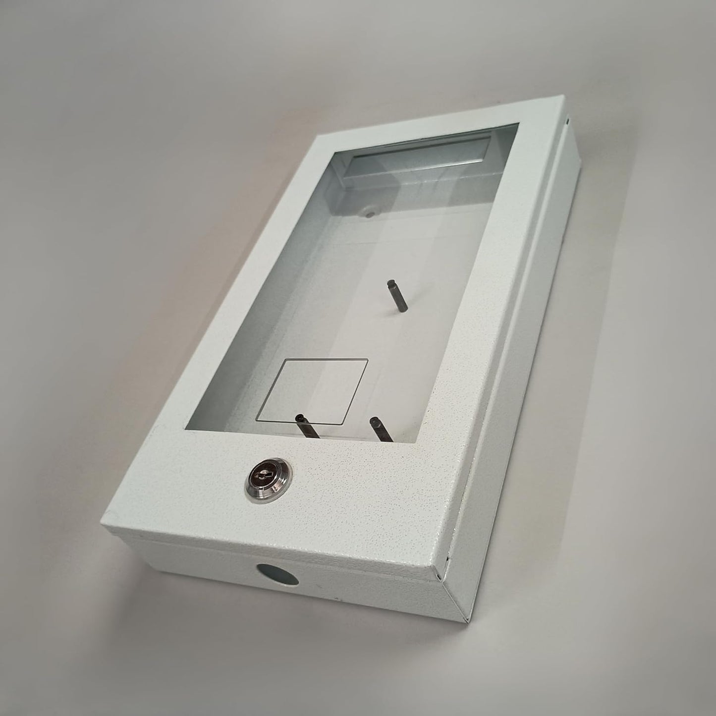 (MC-P17) Navkar Systems Metal Casing for Biometric Machine | Compatible with Realtime Pro 1700 | Heavy Duty Wall Mount Cabinet Enclosure for Protection & Security