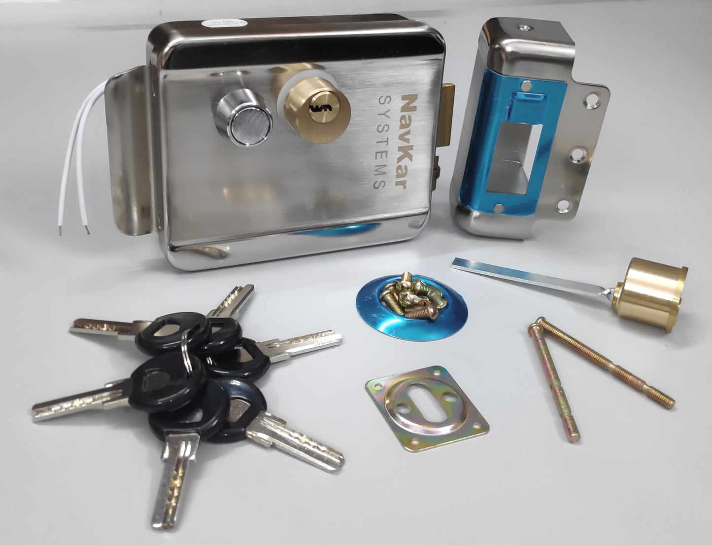 Combo-CN217 Electronic Lock with CCL Door Lock Convertor working on 4 Line Intercom with Beetel C11 Phones