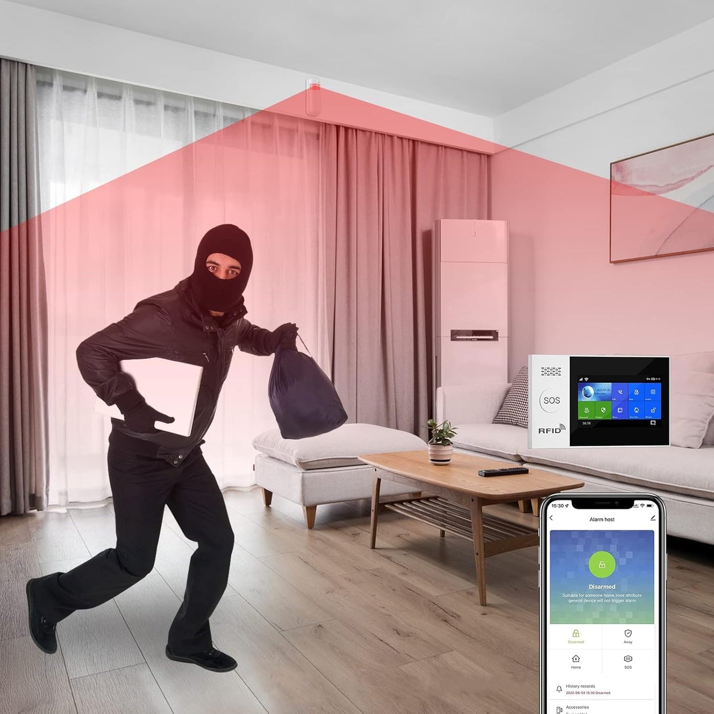 (PIMS-43) 433 Mhz Wireless PIR Motion Sensor
