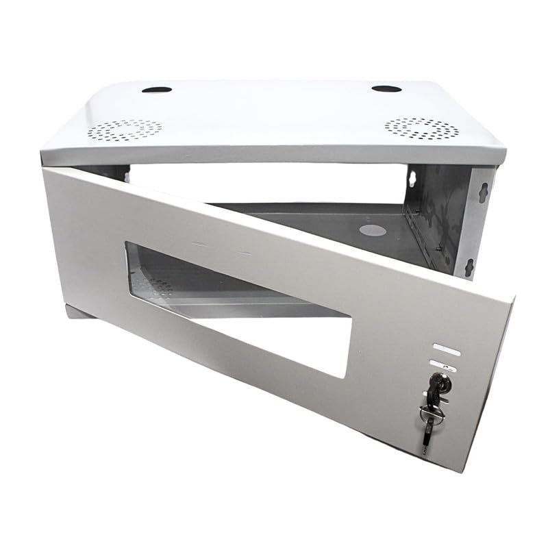(RK-4U) 4U CCTV Dvr Rack/Nvr/Server/Network Rack with 4 Power Socket Plug Transparent Glass Door Metal Cabinet Box