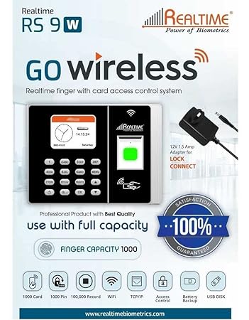 Realtime Rs 9w with WiFi Attendance with Access Control – view 2