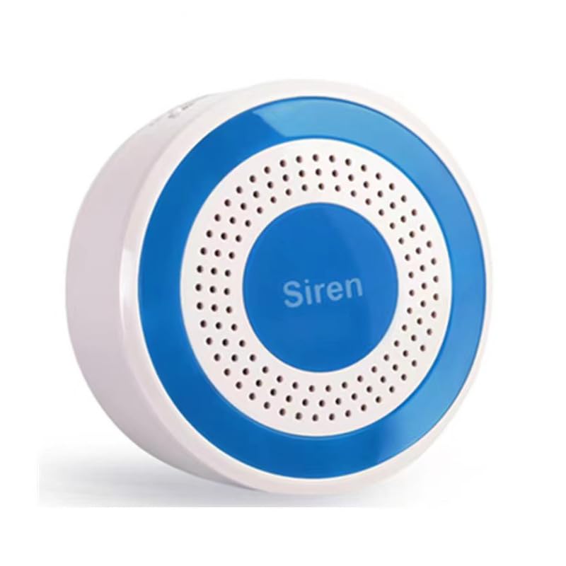 (SRRD-43) Wireless Sound and Light Strobe Siren 433mhz 100dB Home Security Strobe Siren for WiFi GSM Alarm Panel System (20 Wireless Defense Zones, 5 Wireless Remote Controllers)