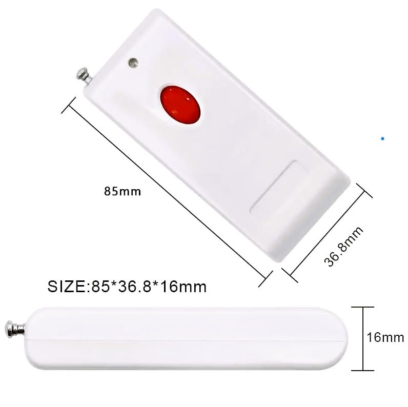 (RM-WH0143) Wireless Remote Control Switch 433mhz with anteena with red Button for 50-100 Meter Range (Pack of 1)